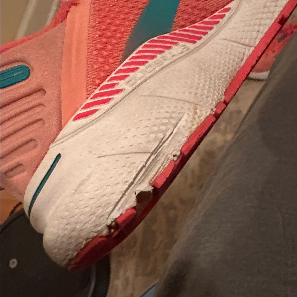 Brooks Women's Coral and Teal Athletic Shoes - Picture 8 of 10